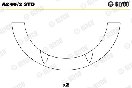 Saiba distantier, arbore cotit Glyco A240/2 STD