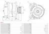 ALTERNATOR AS-PL A3017 - Compatibil cu CITROEN, DACIA, FIAT, LANCIA, PEUGEOT