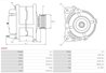 ALTERNATOR AS-PL A3019 - Compatibil cu CITROEN, FIAT, PEUGEOT