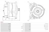 ALTERNATOR AS-PL A3037 - Compatibil cu MITSUBISHI, NISSAN, OPEL, RENAULT, VAUXHALL, VOLVO