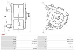 Alternator AS-PL A3063