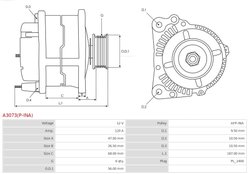 Alternator AS-PL A3073(P-INA)