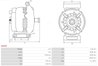 ALTERNATOR AS-PL A3078 - Compatibil cu ALFA ROMEO, FIAT, FORD, LANCIA, OPEL, SUZUKI, VAUXHALL