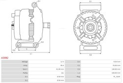 Alternator AS-PL A3082