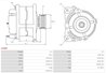 ALTERNATOR AS-PL A3089 - Compatibil cu RENAULT, SKODA, VOLVO