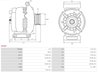 ALTERNATOR AS-PL A3107 - Compatibil cu MERCEDES-BENZ