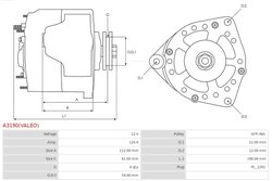 Alternator AS-PL A3190(VALEO)