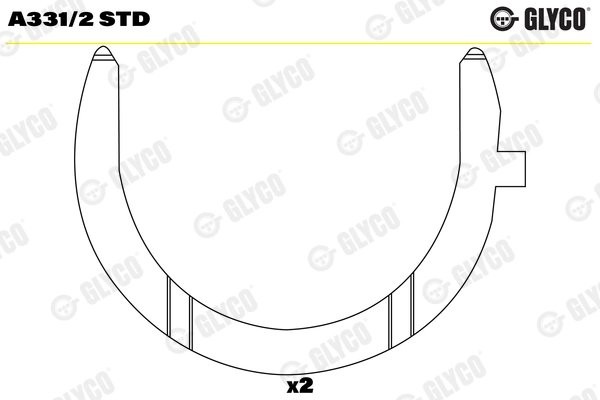 SAIBA DISTANTIER, ARBORE COTIT GLYCO A331/2 STD - Compatibil cu MERCEDES-BENZ, SETRA