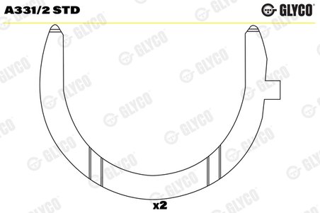 SAIBA DISTANTIER, ARBORE COTIT GLYCO A331/2 STD - Compatibil cu MERCEDES-BENZ, SETRA