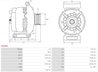 ALTERNATOR AS-PL A3436S - Compatibil cu MERCEDES-BENZ