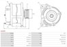 ALTERNATOR AS-PL A3445S - Compatibil cu HYUNDAI, KIA