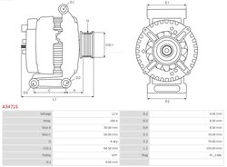 Alternator AS-PL A3471S