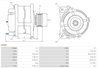 ALTERNATOR AS-PL A4002 - Compatibil cu FORD, FORD AUSTRALIA
