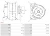 ALTERNATOR AS-PL A4012 - Compatibil cu FORD, JAGUAR, LAND ROVER, MG