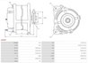 ALTERNATOR AS-PL A4030 - Compatibil cu ALFA ROMEO, FIAT, IVECO, LANCIA, SEAT