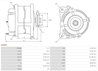 ALTERNATOR AS-PL A4039 - Compatibil cu ALFA ROMEO, FIAT, IVECO, LANCIA, SEAT