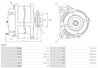 ALTERNATOR AS-PL A4047 - Compatibil cu FIAT