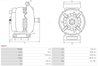 ALTERNATOR AS-PL A4071 - Compatibil cu OPEL, RENAULT, SUZUKI, VAUXHALL