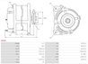 ALTERNATOR AS-PL A5042 - Compatibil cu NISSAN