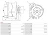 ALTERNATOR AS-PL A5043 - Compatibil cu NISSAN