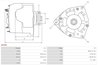 ALTERNATOR AS-PL A5049 - Compatibil cu FIAT, OPEL, SUZUKI, VAUXHALL