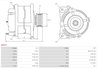 ALTERNATOR AS-PL A5073 - Compatibil cu SUZUKI