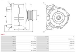 Alternator AS-PL A5075