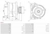 ALTERNATOR AS-PL A5143 - Compatibil cu CITROEN, MITSUBISHI, PEUGEOT