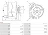 ALTERNATOR AS-PL A5239 - Piesa auto compatibila cu mai multe marci