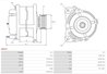 ALTERNATOR AS-PL A6012 - Compatibil cu TOYOTA