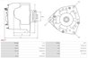 ALTERNATOR AS-PL A6217 - Compatibil cu CHRYSLER, DODGE, FIAT