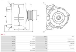 Alternator AS-PL A6253