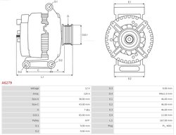 Alternator AS-PL A6279