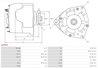 ALTERNATOR AS-PL A6595S - Compatibil cu TOYOTA