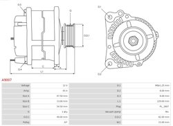 ALTERNATOR AS-PL A9007 - Compatibil cu HYUNDAI