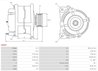 ALTERNATOR AS-PL A9007 - Compatibil cu HYUNDAI