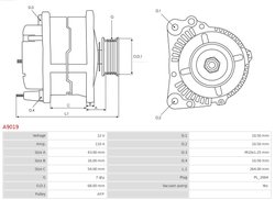 Alternator AS-PL A9019