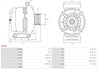 ALTERNATOR AS-PL A9023 - Compatibil cu FORD