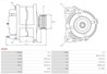 ALTERNATOR AS-PL A9036 - Compatibil cu CHEVROLET, DAEWOO