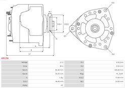 Alternator AS-PL A9156