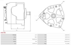 Alternator AS-PL A9278S