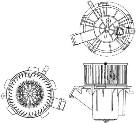 Ventilator habitaclu MAHLE AB 132 000P