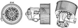 Ventilator habitaclu MAHLE AB 150 000P