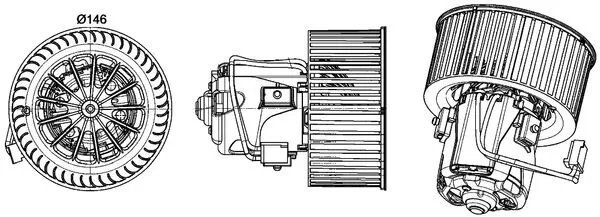 VENTILATOR HABITACLU MAHLE AB 150 000P - Compatibil cu ALPINA, BMW