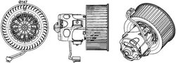 VENTILATOR HABITACLU MAHLE AB 151 000P - Compatibil cu ALPINA, BMW, ROLLS-ROYCE