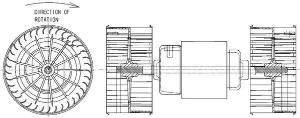 Ventilator habitaclu MAHLE AB 152 000P