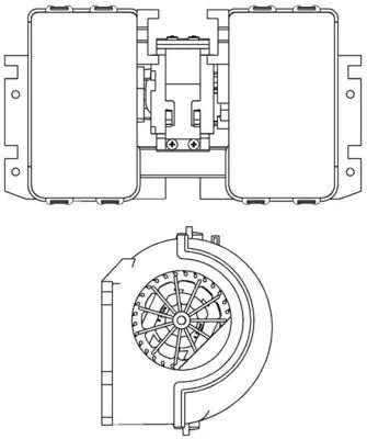 Ventilator habitaclu MAHLE AB 180 000P