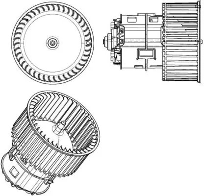 Ventilator habitaclu MAHLE AB 182 000P