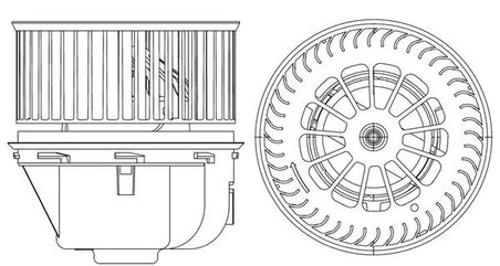 Ventilator habitaclu MAHLE AB 264 000P