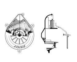 Ventilator habitaclu MAHLE AB 72 000P